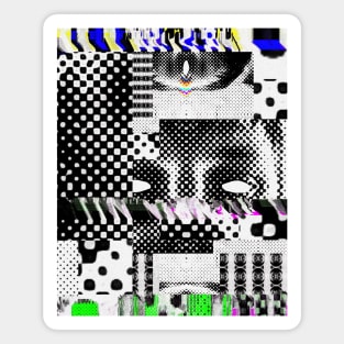 MOSAIC // Face Glitches Artwork Magnet